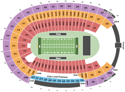 Los Angeles Coliseum Seating Chart + Rows, Seat Numbers and Club Seat Info